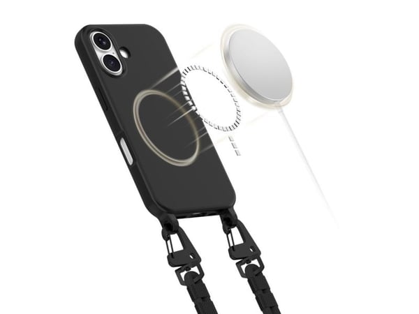 Tech-Protect MagNecklace MagSafe-deksel for iPhone 16 – sort