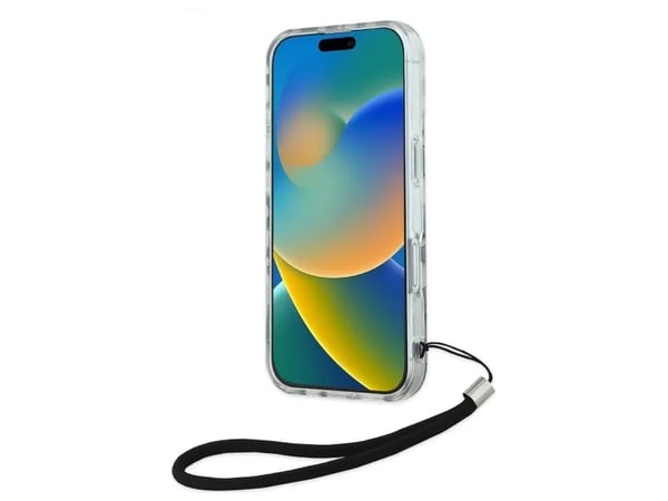 Karl Lagerfeld korkki iPhone 16 6.1 "KLHCP16SHZBPKCCK musta Hardcase IML Zebra kuvio &amp; johto