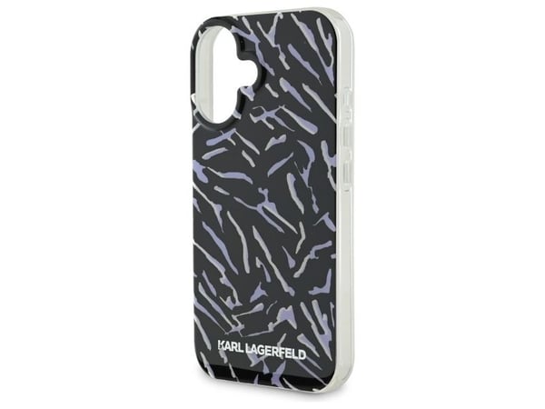 Karl Lagerfeld Zebra Cord Apple iPhone 16 Case - puhelimen tapauksessa violetti