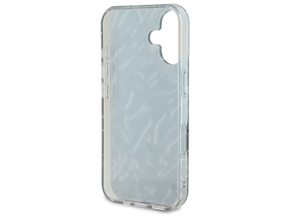 Karl Lagerfeld korkki iPhone 16 6.1" KLHCP16SHZBPKCCU violetti Hardcase Zebra johdolla johto