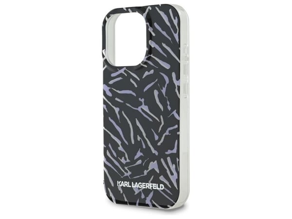 Karl Lagerfeld keps för iPhone 16 Pro Max 6,9" KLHCP16XHZBPKCCU lila Hardcase Zebra Med Sladd