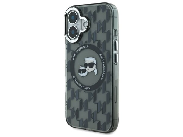 Karl Lagerfeld Karl Lagerfeld Karl Lagerfeld KLHMP16SHMCKMHK iPhone 16 6.1" musta/musta IML Monogram Karl&Choupette Head MagSafe