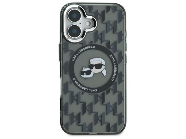 Karl Lagerfeld Karl Lagerfeld Karl Lagerfeld KLHMP16SHMCKMHK iPhone 16 6.1" musta/musta IML Monogram Karl&Choupette Head MagSafe