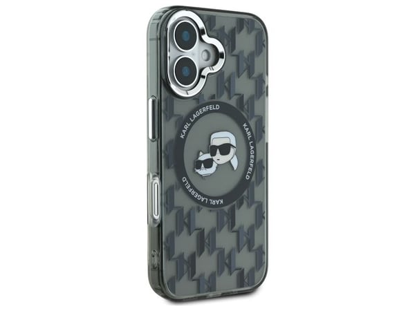 Karl Lagerfeld Karl Lagerfeld Karl Lagerfeld KLHMP16SHMCKMHK iPhone 16 6.1" musta/musta IML Monogram Karl&Choupette Head MagSafe