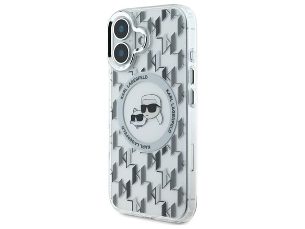 Karl Lagerfeld Karl Lagerfeld KLHMP16SHMCKMHT iPhone 16 6.1" kirkas/läpinäkyvä IML Monogram Karl&amp;Choupette Head MagSafe