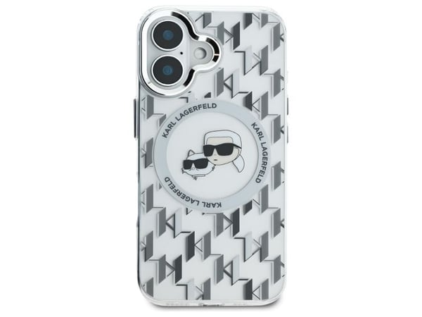 Karl Lagerfeld Karl Lagerfeld KLHMP16SHMCKMHT iPhone 16 6.1" kirkas/läpinäkyvä IML Monogram Karl&amp;Choupette Head MagSafe