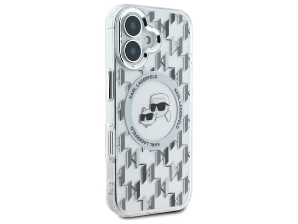 Karl Lagerfeld Karl Lagerfeld KLHMP16SHMCKMHT iPhone 16 6.1" kirkas/läpinäkyvä IML Monogram Karl&amp;Choupette Head MagSafe