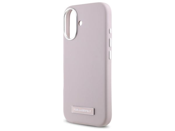Karl Lagerfeld Karl Lagerfeld KLHMP16SPGMSRPP iPhone 16 6.1" rosa/rosa hardcase FW metallplate MagSafe