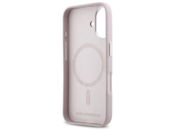 Karl Lagerfeld Karl Lagerfeld KLHMP16SPGMSRPP iPhone 16 6.1" rosa/rosa hardcase FW metallplate MagSafe