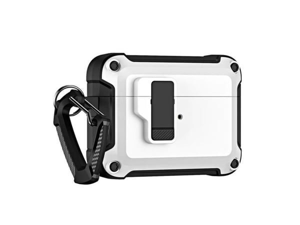 Pro Armour Airpods Case with hook - AirPods 4 white