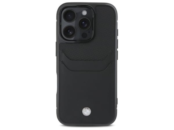 BMW Sign lægte-kortslot cover til iPhone 16 Pro Max - sort
