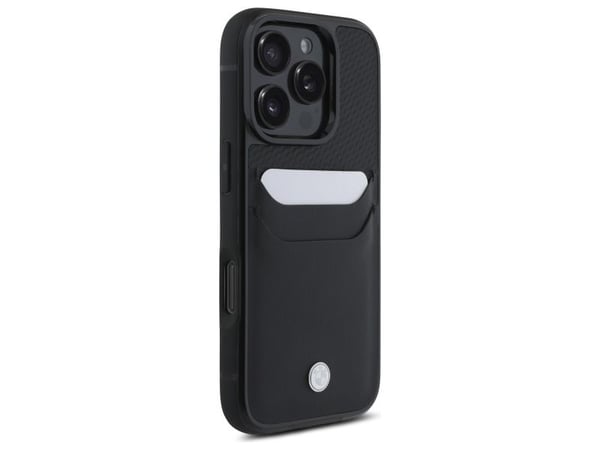 BMW Sign lægte-kortslot cover til iPhone 16 Pro Max - sort