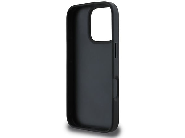 DKNY DKHCP16LPCPTSSK iPhone 16 Pro 6,3" svart hårdskal rutigt mönster & tryckta ränder