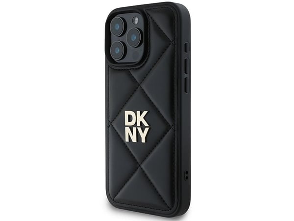 DKNY DKHCP16LPQDSLK iPhone 16 Pro 6,3" svart/black Quilted Stack Logo