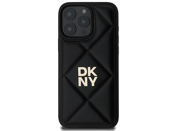 DKNY DKHCP16LPQDSLK iPhone 16 Pro 6,3" svart/black Quilted Stack Logo