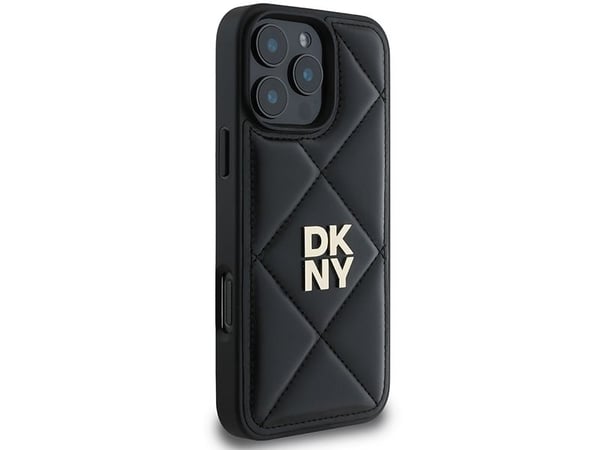 DKNY DKHCP16LPQDSLK iPhone 16 Pro 6,3" svart/black Quilted Stack Logo