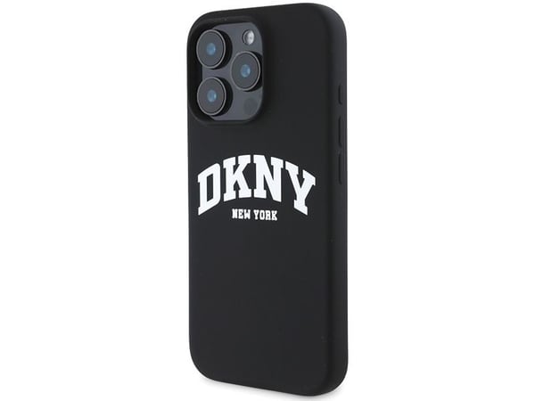 DKNY DKHMP16LSNYACH iPhone 16 Pro 6,3" hardcase - sort/svart, silikone - trykt logo MagSafe