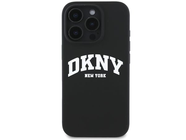 DKNY DKHMP16LSNYACH iPhone 16 Pro 6,3" hardcase - sort/svart, silikone - trykt logo MagSafe