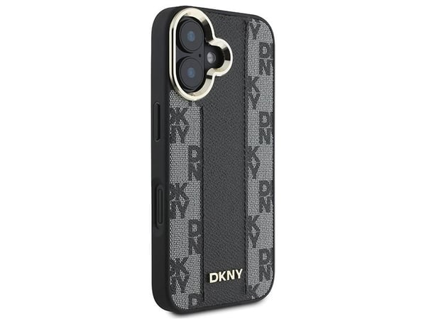 DKNY DKHMP16MPCPVSLK iPhone 16 Plus 6,7" svart hardcase rutet mønster Magsafe