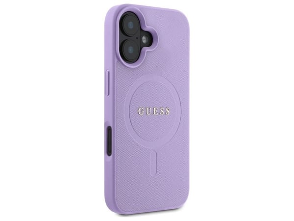 Apple iPhone 16 Guess Saffiano MagSafe (GUHMP16SPSAHMCU) puhelinkotelo violetti