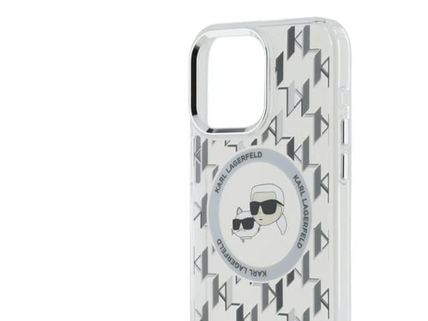 Karl Lagerfeld Karl Lagerfeld Karl Lagerfeld KLHMP15LHMCKMHT iPhone 15 Pro 6.1" kirkas/läpinäkyvä IML Monogram Karl&amp;Choupette Head MagSafe