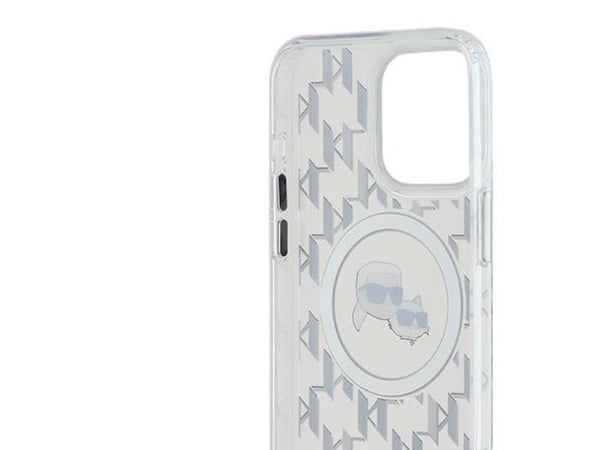 Karl Lagerfeld Karl Lagerfeld Karl Lagerfeld KLHMP15LHMCKMHT iPhone 15 Pro 6.1" kirkas/läpinäkyvä IML Monogram Karl&amp;Choupette Head MagSafe