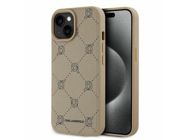 Karl Lagerfeld Karl Lagerfeld Karl Lagerfeld KLHMP15SPGKHPHE iPhone 15 6.1" beige/beige Magsafe Karl Heads