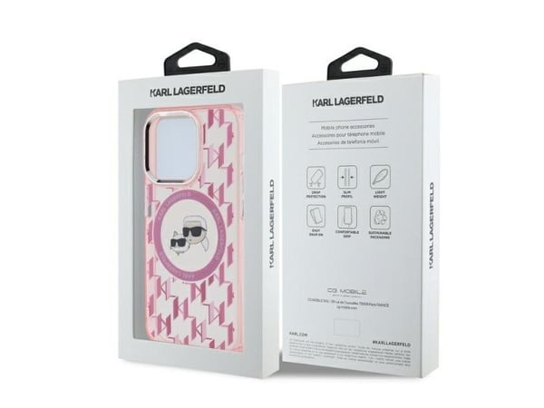 Karl Lagerfeld Karl Lagerfeld Karl Lagerfeld KLHMP15XHMCKMHP iPhone 15 Pro Max 6.7" vaaleanpunainen/vaaleanpunainen IML Monogrammi Karl&amp;Choupet...