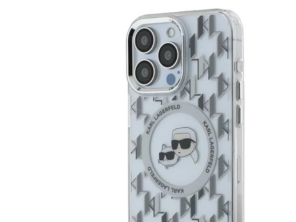 Karl Lagerfeld Karl Lagerfeld Karl Lagerfeld KLHMP15XHMCKMHT iPhone 15 Pro Max 6.7" kirkas/läpinäkyvä IML Monogram Karl&Choupette Head MagSafe
