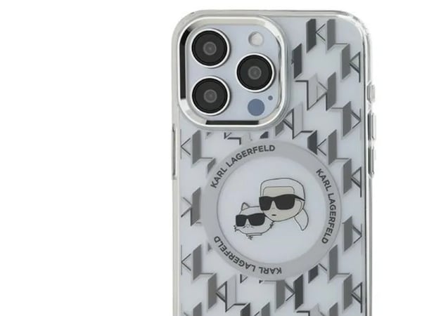 Karl Lagerfeld Karl Lagerfeld Karl Lagerfeld KLHMP15XHMCKMHT iPhone 15 Pro Max 6.7" kirkas/läpinäkyvä IML Monogram Karl&Choupette Head MagSafe