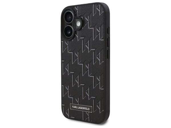 Karl Lagerfeld hot stamp MagSafe iPhone 16-skal - svart