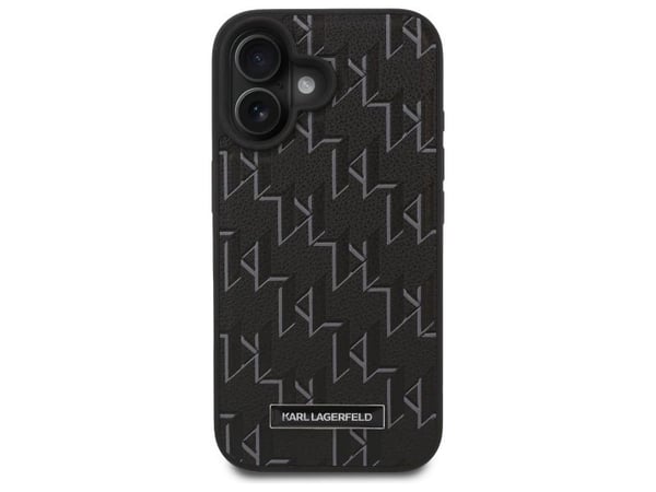Karl Lagerfeld hot stamp MagSafe iPhone 16-skal - svart