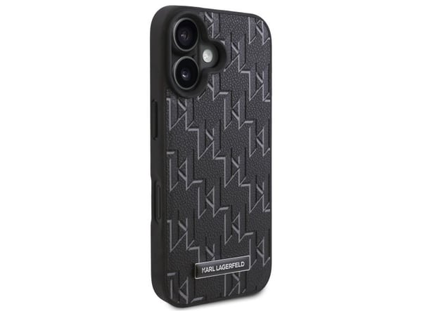 Karl Lagerfeld hot stamp MagSafe iPhone 16-skal - svart