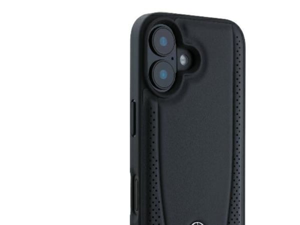 Mercedes lær urban-etuiet for iPhone 16 - Svart