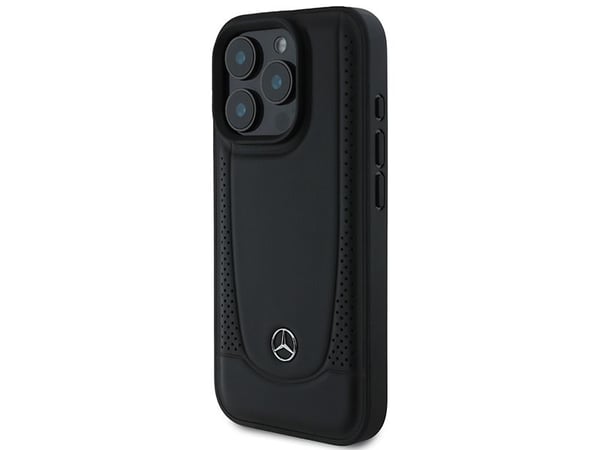 Mercedes lær Urban etui til iPhone 16 Pro Max - svart