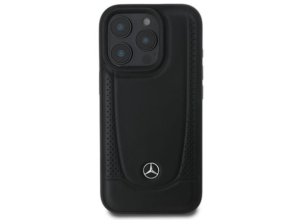 Mercedes lær Urban etui til iPhone 16 Pro Max - svart