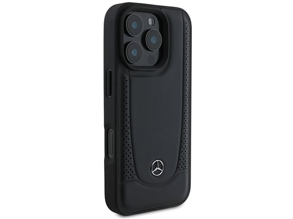 Mercedes lær Urban etui til iPhone 16 Pro Max - svart