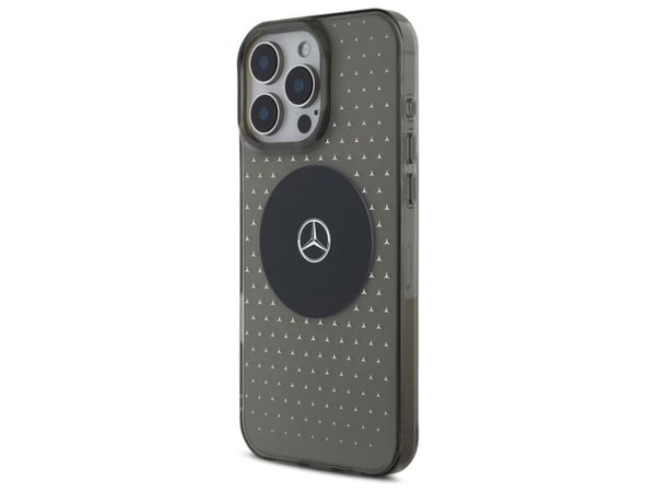 Mercedes MB-skal med stjärnmönster till iPhone 16 Pro - Svart