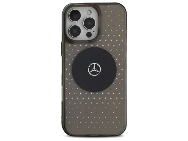Mercedes MB-skal med stjärnmönster till iPhone 16 Pro - Svart