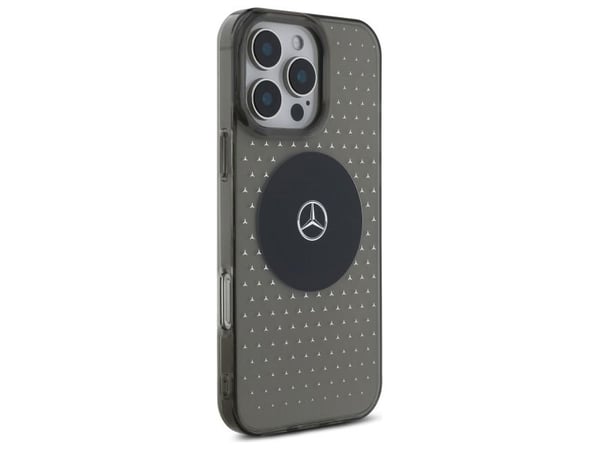 Mercedes MB-skal med stjärnmönster till iPhone 16 Pro - Svart