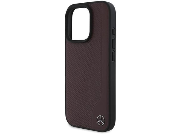 Mercedes Mercedes MEHMP16X23RBGVR iPhone 16 Pro Max 6.9" czerwony/red hardcase MB Wood Imitation Leather MagSafe