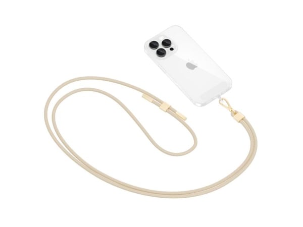 Tech-Protect TECH-PROTECT C2S rope crossbody-rem beige/gold