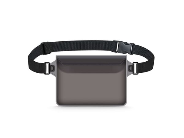 Tech-Protect TECH-PROTECT UWP10 UNIVERSAL WATERPROOF POUCH 10 INCH BLACK/CLEAR