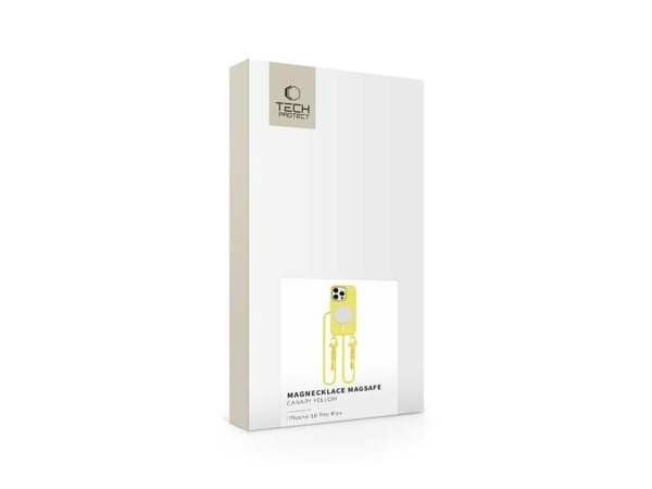 Tech-Protect MagNecklace MagSafe-etuiet med snor til iPhone 16 Pro Max gul