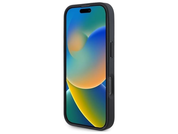Dėklas BMW BMHMP16X23RDCLK iPhone 16 Pro Max 6.9" juoda/juodas kovakotelo Allekirjoitus Nahka Teksturoitu ja Line MagSafe