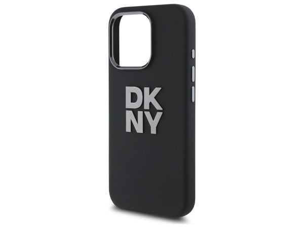 DKNY DKHCP16XSMCBSK Apple iPhone 16 Pro Max 6.9" Kotelo Musta neste silikoni metalli logo
