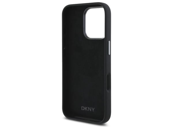 DKNY DKHCP16XSMCBSK Apple iPhone 16 Pro Max 6.9" Kotelo Musta neste silikoni metalli logo