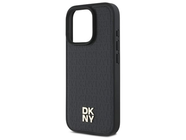DKNY DKHMP16XPSHRPSK iPhone 16 Pro Max 6,9" hårdskal svart/black Repeat Pattern Stack Logo MagSafe