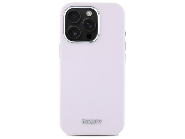 DKNY DKHMP16XSMCHLP iPhone 16 Pro Max 6,9" rosa hårdskal Liquid Silicone liten metallogga MagSafe