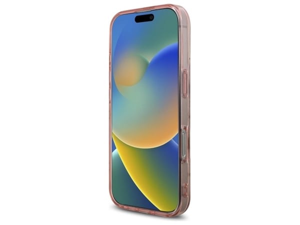 Dėklas Guess GUHMP16LH4PYEEP iPhone 16 Pro 6.3" rožinis/pinkki kovakotelo IML Peony 4G Taustalla MagSafe